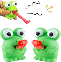 Easter Basket Stuffers Creative Stress Rubber Frog Toys Tongue Sticking ... - $22.23