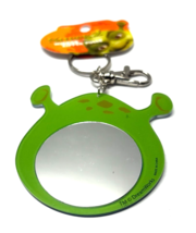 Shrek Mirror Keychain Head Shaped Double Sided Dreamworks Rare HTF - €4,31 EUR