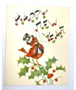 Vintage Greeting Card Happy New Year Bird MCM A-Meri-Card USA Unused  - €15,51 EUR