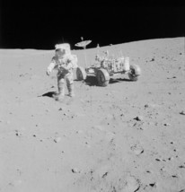 Apollo 15 Commander Dave Scott with Lunar Module at Hadley Delta Photo P... - £6.92 GBP+