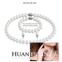 Men&#39;s Luxury High Quality Shell Freshwater Pearl Simple Elegant Ladies Jewelry S - £17.40 GBP