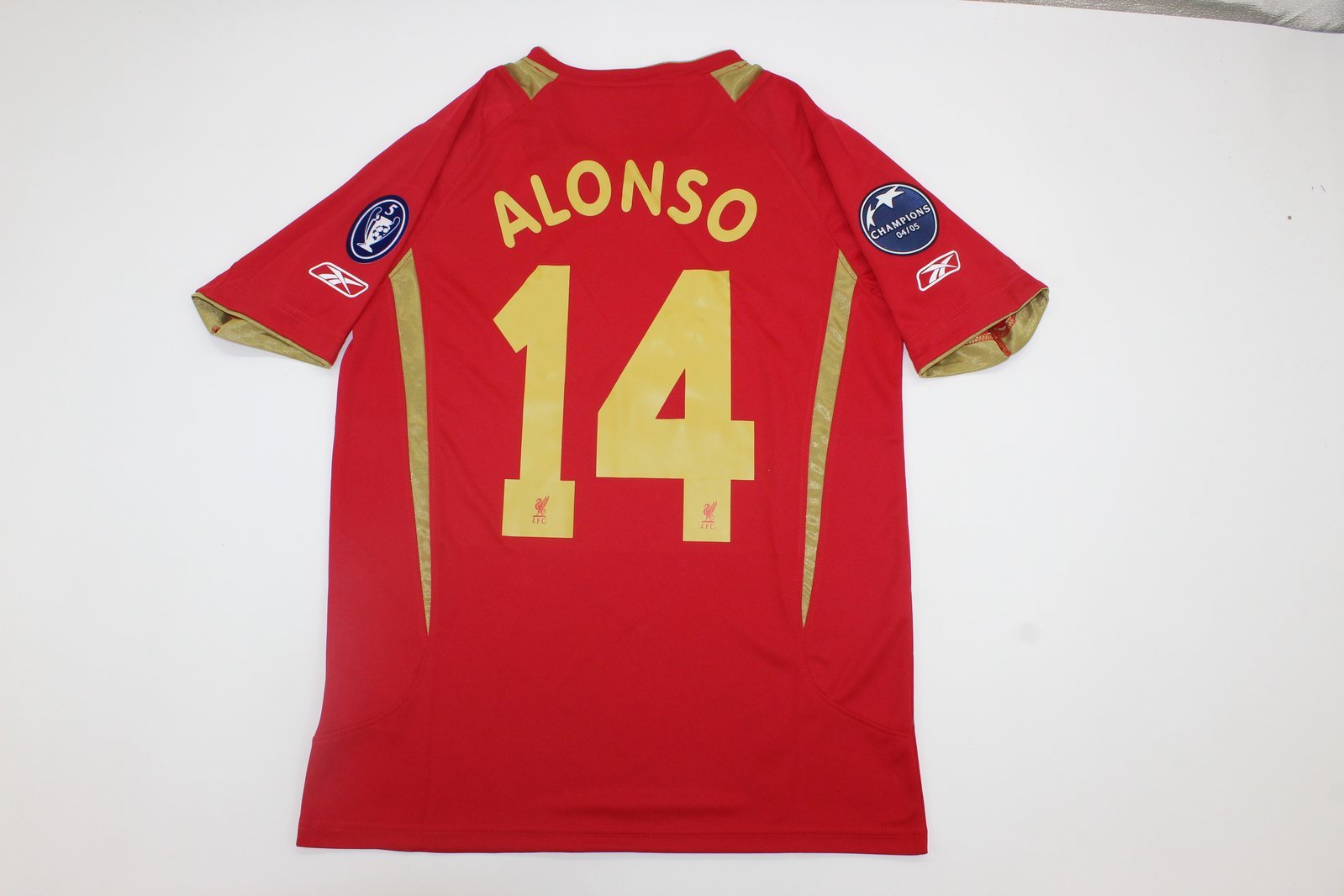 liverpool jersey 2005 2006 shirt  champions league alonso short sleeve