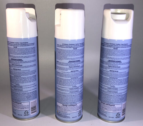 3ea 7.5oz  Spray Cans,Kills 99.9% of Germs-Linen Scent-BRAND NEW-SHIP N 24HR Item image 8