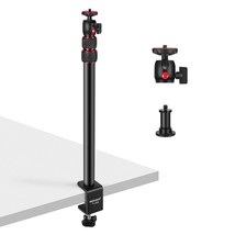 NEEWER Extendable Camera Desk Mount with 1/4" Ball Head, 17-40 Adjustable Table  - £43.95 GBP