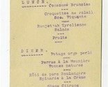 Hotel Victoria Menu Lucerne Switzerland 1922  Passugger Mineralwasser - $23.82