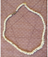 Authentic Handmade Hawaiian Puka Shell Necklace 17&quot; Natural Shell Beaded... - $40.85 CAD