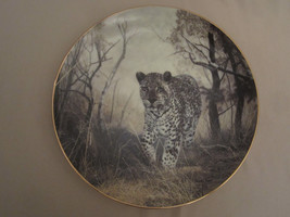 LEOPARD collector plate LONE HUNTER Charles Frace GRAND SAFARA: IMAGES O... - $24.18