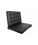 Black / White Genuine Leather/Match Pavilion Style Replacement Chair Cus... - $599.99