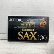 TDK SA-X 100  Blank Audio Cassette Tape New Sealed - $19.79