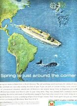 1962 Moore McCormick Lines Spring is Just Around the Corner Magazine Ad - $1.98