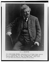 8&quot; x 10&quot; Photo G. K. Chesterton,Gilbert Keith Chesterton,1874-1936 - $16.95