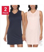 Honeydew Womens Sleep Dress Pink Navy Blue 2-Pack Sleeveless V-Neck Stre... - $39.99