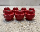 7 Quantity of Red Octogonal Insulators 11mm Bore 51mm OD 51mm Tall (7 Qu... - £23.69 GBP