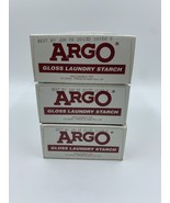 Argo Gloss Laundry Starch Easy to Use Crisp Finish 16 Oz Lot of 3 EXP. 06/05/13 - $49.99