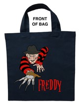 Freddy Krueger Trick or Treat Bag, Personalized Freddy Krueger Halloween Bag, Fr - £9.61 GBP+