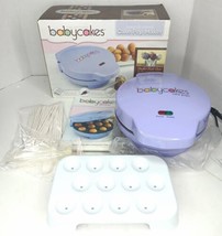 Babycakes Mini Cake Pop Maker Purple 12 NonStick cake balls CP-94LV  - £12.22 GBP