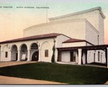 Lobero Theatre Santa Barbara CA UNP Hand Colored Albertype Postcard C16 - £36.45 GBP