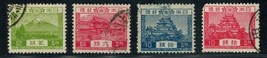 Japan Sc# 194-197 used complete Fiji, Yomei, Nagoya Wmk 141 (1926-1937) ... - $4.00