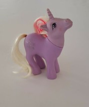 Vintage MLP My Little Pony G1 POWDER Snowflakes 1984 Purple Unicorn White Hair  - £7.83 GBP