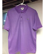 Lacoste Polo SS 2-Button Classic Fit Shirt Women&#39;s Sz 6 US Purple Made i... - £21.98 GBP