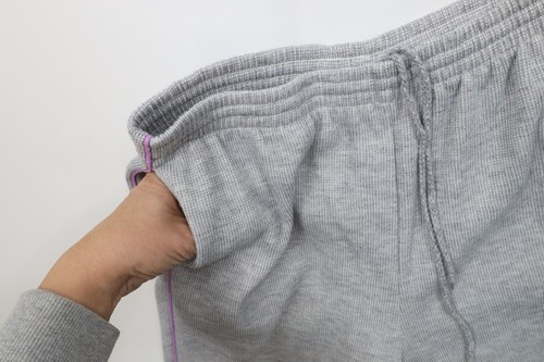 Vintage 90s Streetwear Womens Medium Blank Triblend Thermal Sweatpants Joggers Item image 8