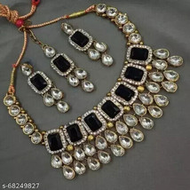 Kundan Bridal Jewelry Set Choker Necklace Earrings Dulhan Party Wedding Wear51 - £11.69 GBP