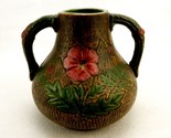 Red Wing 2-Handle Jug Vase, Union Stoneware Brown Brushware #127, Vintag... - $146.95