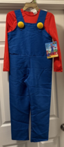 Super Mario Deluxe Child Costume - Size Youth Medium (8-10) - New Disguise - £11.44 GBP