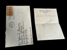 James Mollison Signed 1930&#39;s Autographed Aviation Waldorf-Astoria Hotel ... - $40.00