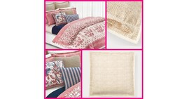 Ralph Lauren Isla Textile 100% Cotton Beige Euro Decor Cushion Pillowcase Sham - £30.96 GBP