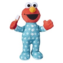 Sesame Street Brushy Brush Elmo 12-inch Plush, Sings The Brushy Brush Song, Toy  - £35.47 GBP