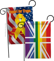 UK Pride - Impressions Decorative Support Our Troops Garden Flags Pack GP148678- - £24.46 GBP