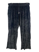Victorias Secret Pants Size Medium Womens Gray Black Velour Track Bottom... - $629.50 MXN
