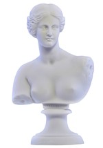 Goddess Aphrodite Venus Bust head Greek Statue Sculpture Cast Marble Copy - £40.35 GBP