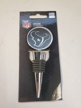 Houston Texans Wine Bottle Stopper, Etched Metal NFL Football  - $12.86