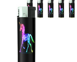 Unicorns D11 Lighters Set of 5 Electronic Refillable Butane Mythical Cre... - $15.79
