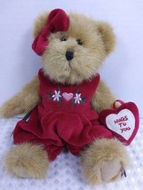 Boyds Bears MISS HUGABY #903038 2004 Plush 8” ❤️Red Rompers NWT Hugs To You! - £14.88 GBP