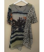 Alberto Makali Womens Size Small Multicolor Print Stretchy Asymmetrical ... - $560.53 MXN