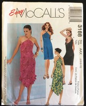Uncut Size 4-10 B 29 ½ - 32 ½ Halter Dress Hem Variations McCalls 3188 Pattern - £5.58 GBP