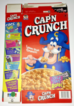 1999 Empty Cap&#39;n Crunch Rule Your Room 22OZ Cereal Box SKU U198/121 - £15.12 GBP