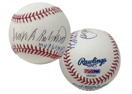 Frank Robinson Autographed &quot;MVP 61 MVP 66&quot; Official MLB Baseball PSA/DNA - £280.90 GBP