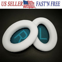 White Earpad Ear Pads Cushions For Bose Quietcomfort 2 Qc25 &amp; Qc15 Headp... - £13.66 GBP