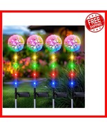 Enchanting 4 Pack Solar Dandelion Lights with Colorful LED String - Wate... - $48.94 CAD