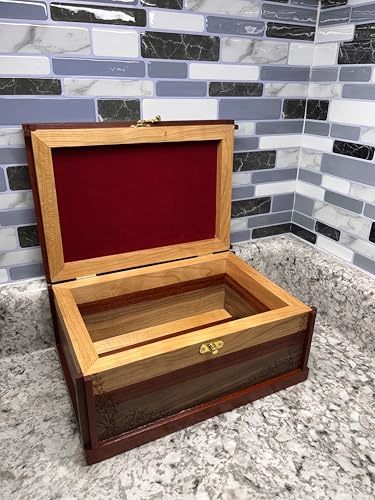 Handcrafted Wooden Keepsake Box Anniversary Birthday Graduation Christmas Gift J Item image 2