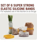 SET 6 Monkey Business Mafaldine Fun Pasta Shaped Silicone Bands SHIP FREE - $13.50 CAD