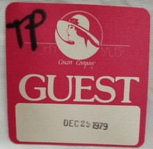 TOM PETTY - VINTAGE DEC. 29 1979 ORIGINAL CLOTH CONCERT TOUR BACKSTAGE PASS - £15.72 GBP