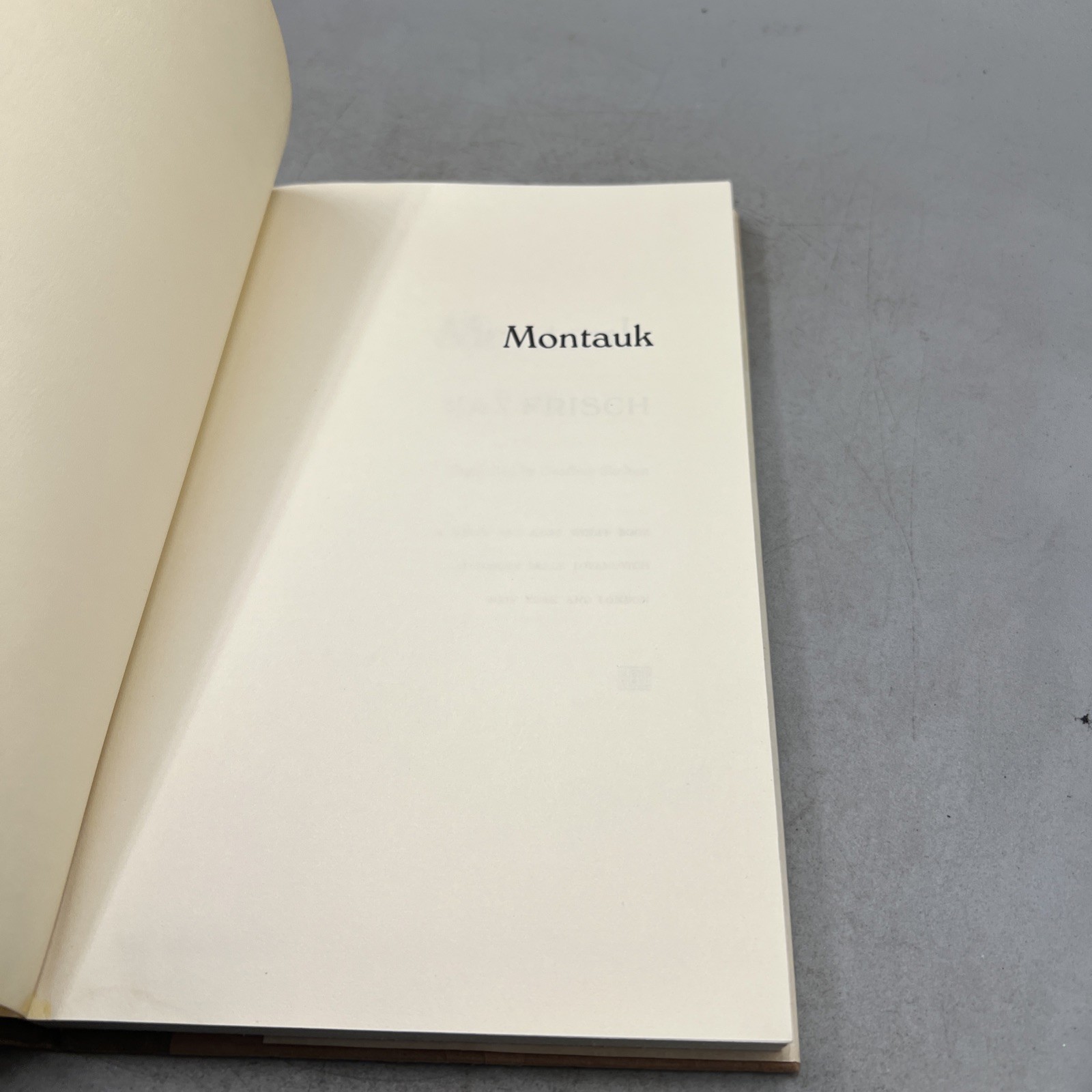 Montauk by Max Frisch (1976) 1st/1st Edition Hardcover Novel Item image 9