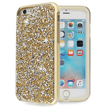 for iPhone 6/6s/7/8 Plus Dual Layer Glitter/Rubber Case GOLD - £4.66 GBP