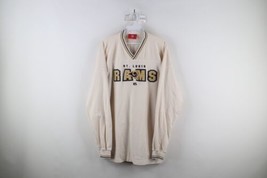 Vintage Mens Large Distressed St Louis Rams Thermal Knit Long Sleeve T-Shirt - £39.52 GBP