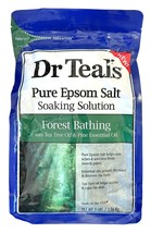 Dr Teal’s Pure Epsom Salt Soaking Solution Forest Bathing w/Tea Tree &amp; Pine 3LBS - £15.57 GBP